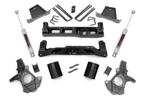 7.5 Inch Suspension Lift Kit w/N3 Shocks 07-13 Silverado/Sierra 1500 Rough Country