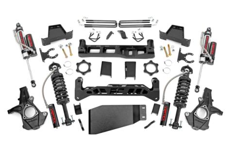 7.5 Inch Suspension Lift Kit Vertex Coilovers &amp; Vertex Adjustable Shocks 07-13 Silverado/Sierra 1500