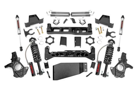 7.5 Inch Suspension Lift Kit Vertex &amp; V2 Monotube Shocks 07-13 Silverado/Sierra 1500