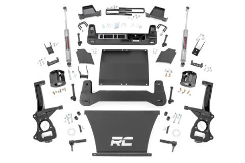 4 Inch Suspension Lift Kit Strut Spacers 19-20 Silverado/Sierra 1500 Trailboss/AT4 4WD Rough Country