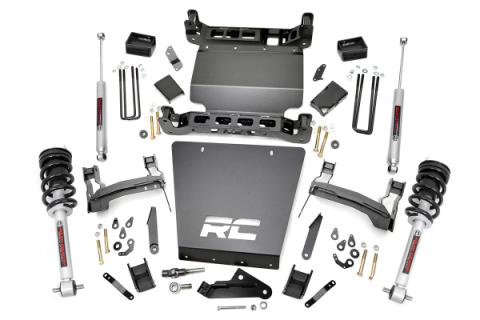5 Inch Suspension Lift Kit w/N3 Shocks &amp; Struts 14-18 Silverado/Sierra 1500 4WD Rough Country