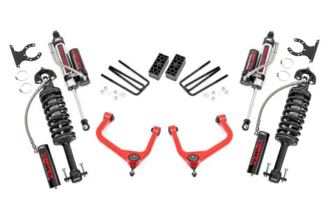 3.5 Inch Lift Kit Vertex Red Chevy Silverado 1500 2WD/4WD (2019-2024) Rough Country