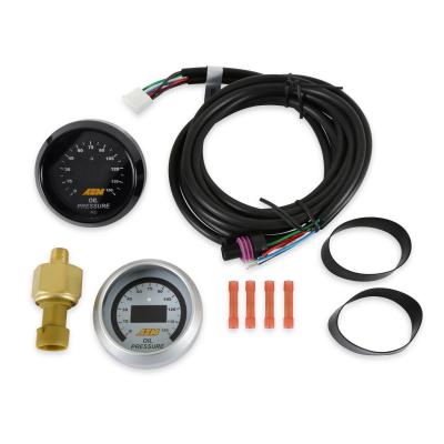 Classic Digital 150 PSI OIL Pressure Gauge Kit Oil Pressure from 0-150 PSI AEM Electronics