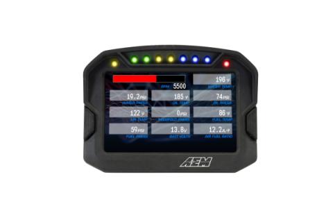 CD-5L Carbon Logging Display 5-inch diagonal screen, carbon fiber composite enclosure, wiring harness included AEM Electronics