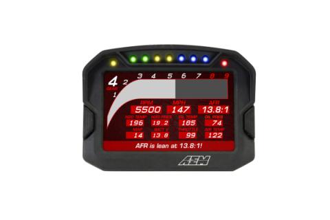 CD-5G Carbon Non-Logging Display with Internal GPS 5-inch diagonal screen, carbon fiber composite enclosure, GPS antenna and wiring harness included AEM Electronics