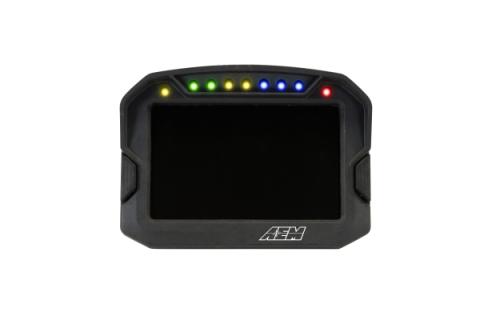 CD-5G Carbon Non-Logging Display with Internal GPS 5-inch diagonal screen, carbon fiber composite enclosure, GPS antenna and wiring harness included AEM Electronics