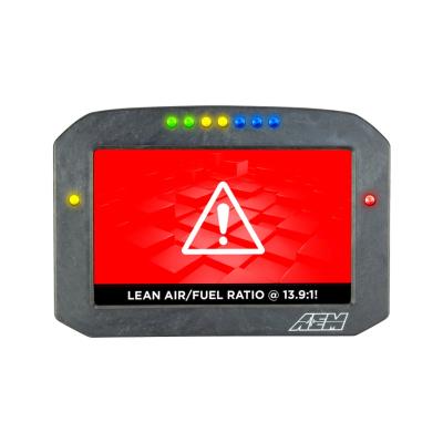 CD-7FLG Carbon Flat Panel Logging Display with Internal GPS 7-inch diagonal screen, carbon fiber enclosure, GPS antenna and wiring harness included, Does Not Include Buttons (See PN 30-3610) AEM Electronics