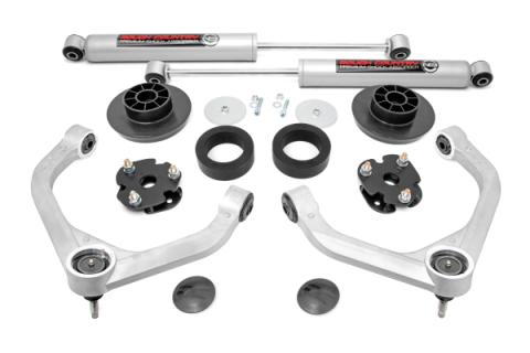 3 Inch Dodge Bolt-On Lift Kit w/Rear N3 Shocks 12-Up RAM 1500 4WD Rough Country