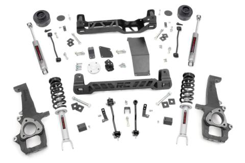 4 Inch Suspension Lift Kit N3 Struts &amp; N3 Shocks 12-Up RAM 1500 4WD Rough Country