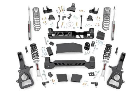 6 Inch RAM Suspension Lift Kit w/Loaded Struts &amp; N3 Shocks 19-Up RAM 1500 4WD Rough Country