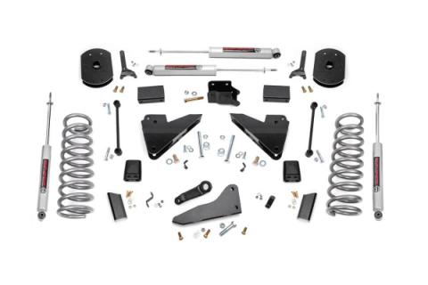 5 Inch Suspension Lift Kit Coil Springs Radius Drops 14-18 RAM 2500 4WD Diesel Rough Country