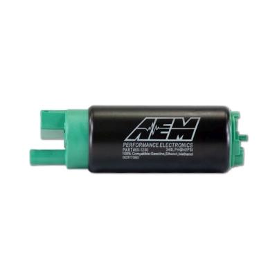 340LPH E85-Compatible High Flow In-Tank Fuel Pump Offset Inlet/340LPH at40psi/Not application specific AEM Electronics