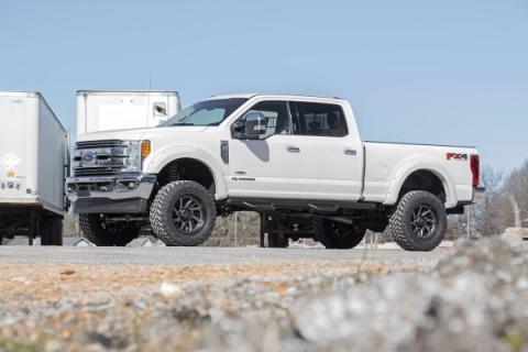 4.5 Inch Suspension Lift Kit w/Front Drive Shaft &amp; V2 Shocks 17-19 F-250/350 4WD Diesel Rough Country