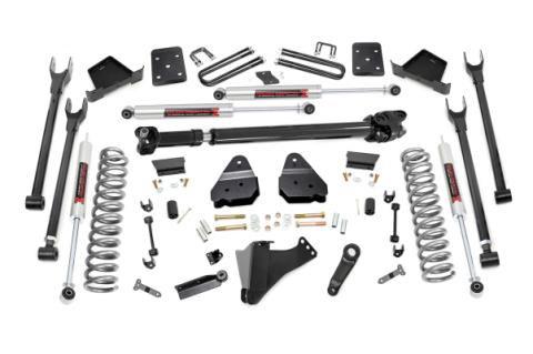 6 Inch Lift Kit 4-Link No OVLD M1 w/ M1 Rear Shocks Ford F-250/F-350 Super Duty (17-22) Rough Country