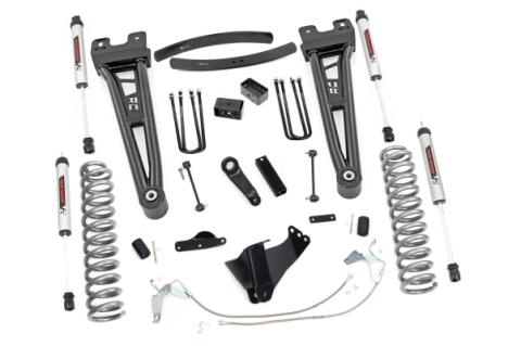 6 Inch Suspension Lift Kit Radius Arms w/V2 Shocks 08-10 F-250/350 4WD Gas Rough Country