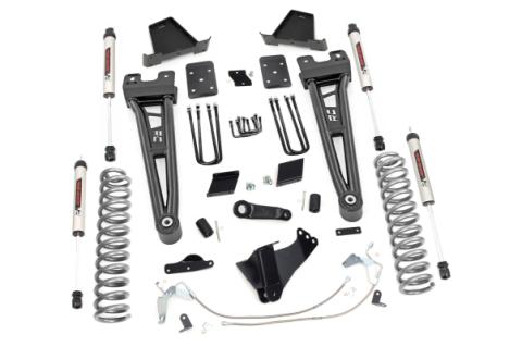 6 Inch Ford Radius Arm Suspension Lift Kit Overload Springsw/V2 Shocks 15-16 F-250 Rough Country