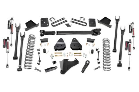 6 Inch Ford 4-Link Suspension Lift Kit w/Front Drive Shaft 17-19 F-250 4WD Diesel w/Overloads Rough Country