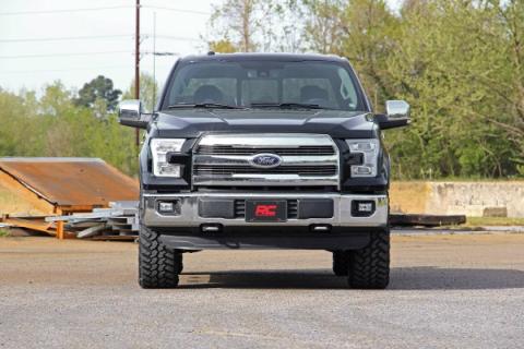 2 Inch Leveling Billet Strut Extensions 14-21 F-150 Red Rough Country