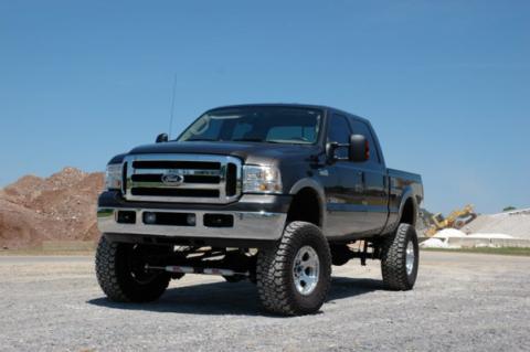 6 Inch Ford 4-Link Suspension Lift Kit w/Vertex Shocks 05-07 F-250/350 Diesel-w/Overloads Rough Country