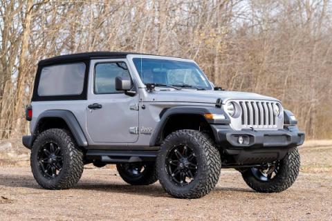 3.5 Inch Jeep Suspension Lift Kit Preminum N3 Stage 2 Coils &amp; Adj. Control Arms 18-20 Wrangler JL-2 Door Rough Country