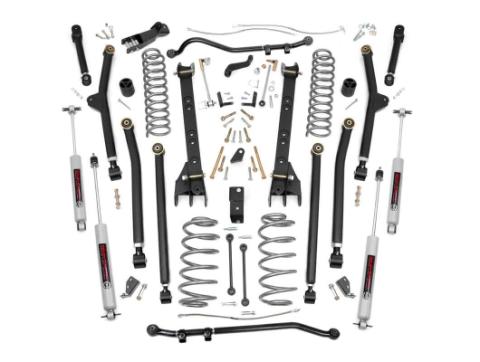4 Inch Jeep Long Arm Suspension Lift Kit 04-06 Wrangler Unlimited TJ Rough Country