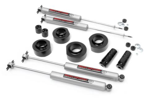 1.5 Inch Suspension Lift Kit 97-06 Jeep Wrangler TJ Includes N3 Series Shock Absorbers Rough Country