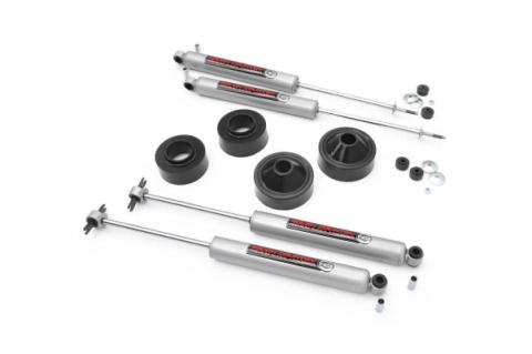 1.75 Inch Suspension Lift Kit 07-18 Wrangler JK Includes N3 Series Shock Absorbers Rough Country