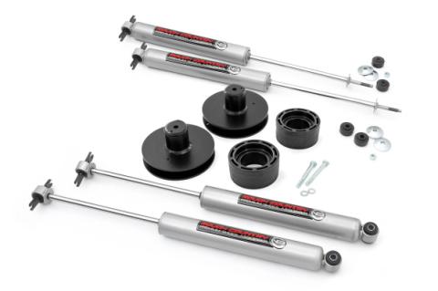 2 Inch Jeep Suspension Lift Kit Preminum N3 Shocks 04-06 4WD Jeep Wrangler TJ Unlimited 97-06 4WD Jeep Wrangler TJ Rough Country