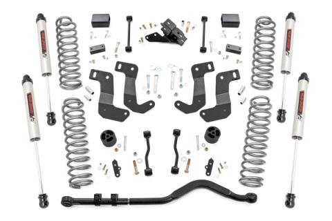 3.5 Inch Jeep Suspension Lift Kit Control Arm Drop &amp; V2 Shocks 18-20 Wrangler JL Rough Country