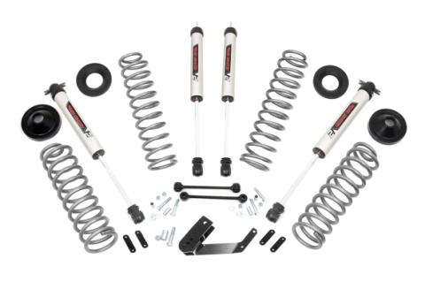 3.25 Inch Jeep Suspension Lift Kit w/V2 Shocks 07-18 Wrangler JK Unlimited Rough Country