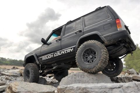 6.5 Inch Jeep Long Arm Suspension Lift System 84-01 XJ Cherokee-2.5L/4.0L/NP231 Rough Country