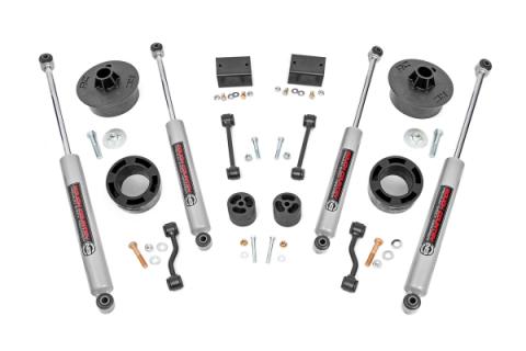 2.5 Inch Jeep Suspension Lift Kit 18-20 Wrangler JL 2/4 Door W/Premium N3 Shocks Rough Country