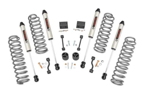 2.5 Inch Jeep Suspension Lift Kit V2 Shocks &amp; Springs 18-20 Wrangler JL Rough Country