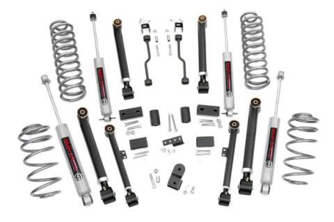 4 Inch Jeep X-Series Suspension Lift Kit 93-98 Grand Cherokee ZJ Rough Country