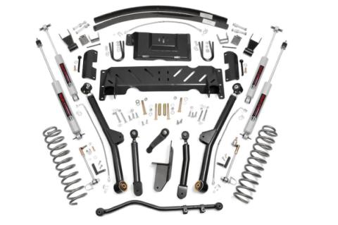 4.5 Inch Jeep Long Arm Suspension Lift Kit 84-01 XJ Cherokee-2.5L/4.0L/NP231 Rough Country