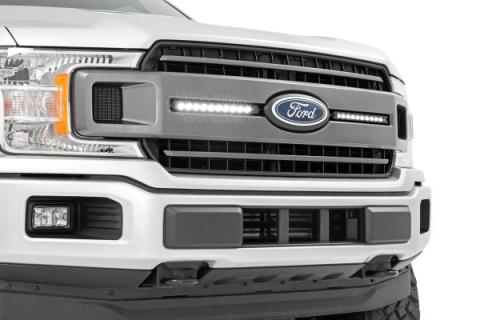 10-Inch Slimline Cree LED Light Bars Pair Chrome Series Rough Country