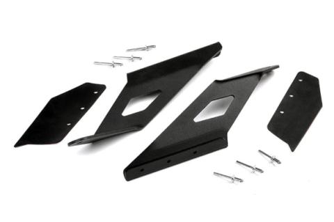54 Inch Curved LED Light Bar Upper Windshield Mounts 14-18 Silverado/Sierra 1500 Rough Country
