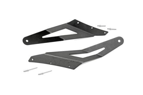 Dodge 54 Inch Curved LED Light Bar Upper Windshield Mounts 03-09 RAM 2500/3500 Rough Country