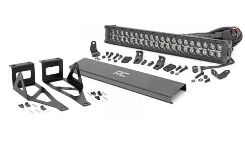 Ford 20 Inch LED Bumper Kit Black Series w/White DRL 05-07 F-250/350 Rough Country