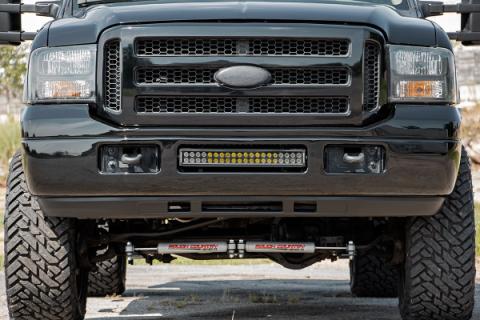 Ford 20 Inch LED Bumper Kit Black Series w/White DRL 05-07 F-250/350 Rough Country