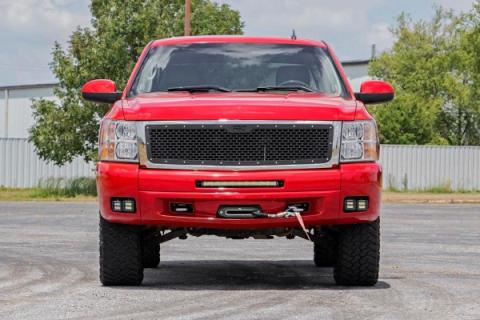 Chevrolet LED Fog Light Kit Black Series w/Amber DRL 07-13 Silverado 1500 Rough Country