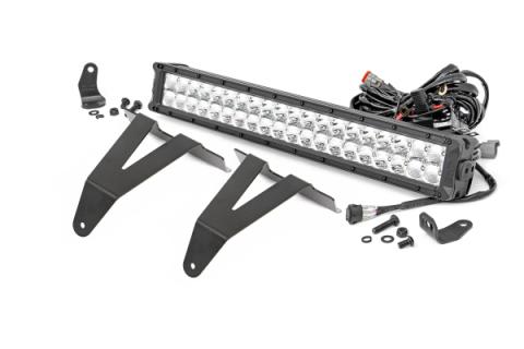 Dodge 20 Inch LED Bumper Kit Chrome Series w/Cool White DRL 19-20 RAM 1500 Rough Country