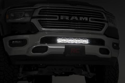 Dodge 20 Inch LED Bumper Kit Chrome Series w/Cool White DRL 19-20 RAM 1500 Rough Country