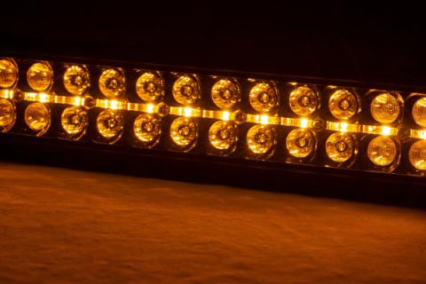50 Inch CREE LED Light Bar Dual Row Black Series w/Amber DRL Rough Country