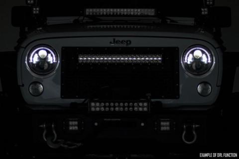 30-Inch Curved Cree LED Light Bar - Dual Row Chrome Series w/ Cool White DRL Rough Country