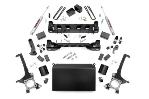 4 Inch Toyota Suspension Lift Kit w/N3 Shocks 16-20 Tundra 4WD/2WD Rough Country