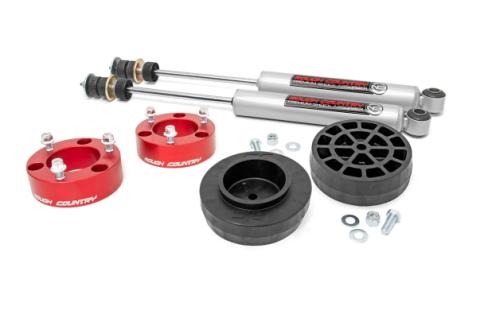 3 Inch Toyota Suspension Lift Kit Coil Spring Spacers 07-14 FJ Cruiser 4WD/2WD Red Rough Country