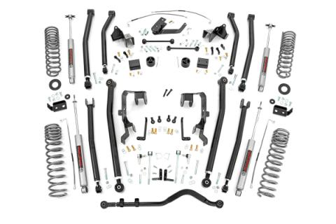 4.0 Inch Jeep Long Arm Suspension Lift Kit 07-11 Wrangler JK 4-door Rough Country