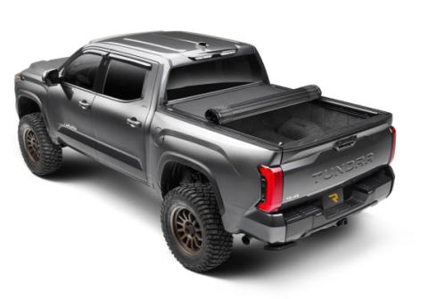Revolver X4ts Hard Rolling Truck Bed Cover 2007-2021 Toyota Tundra 6 Foot 6 Inch Bed with Deck Rail System without Trail Special Edition Storage Boxes BAK