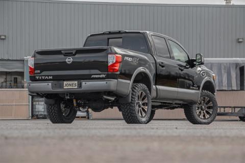 3 Inch Nissan Bolt-On Lift Kit Lifted Struts &amp; N3 Shocks 04-20 Titan 2WD/4WD Rough Country